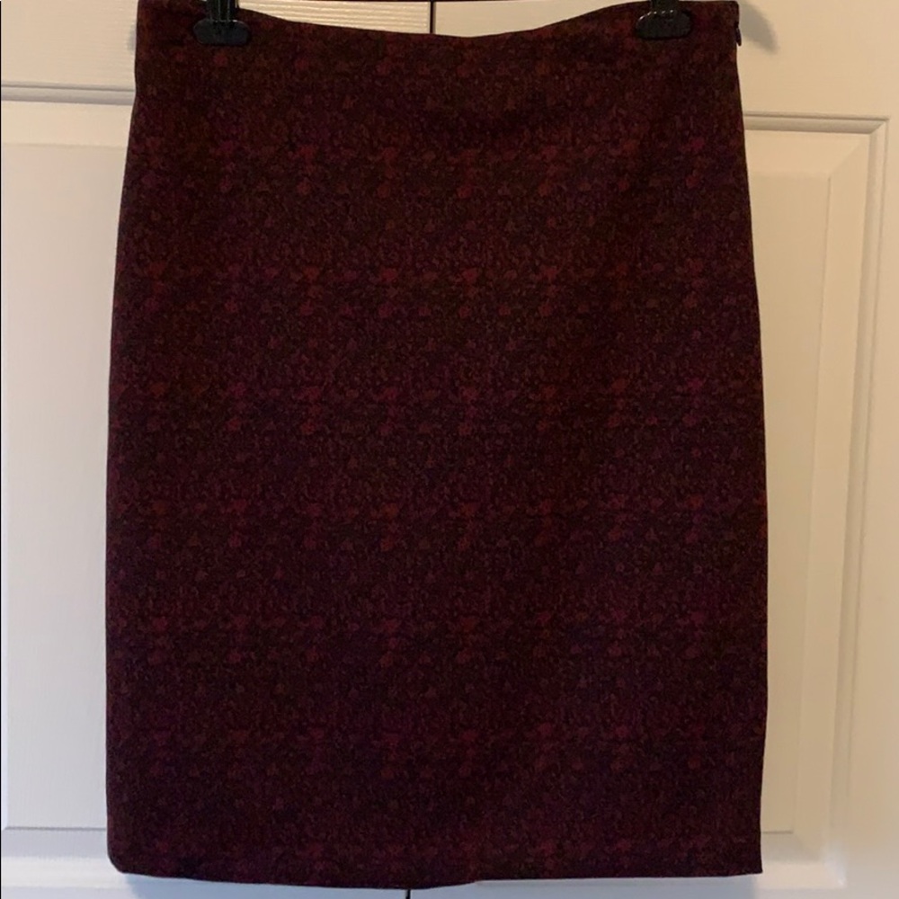 Grace Black and Burgundy Skirt